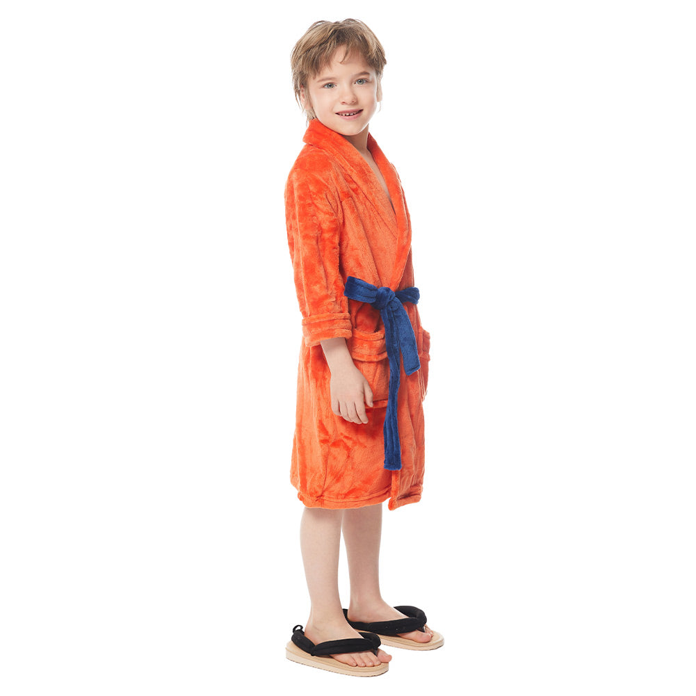 Guko Robe Mens Kids Bathrobe Dragon Ball Son Goku Outfit Pattern Plush Robe For ...