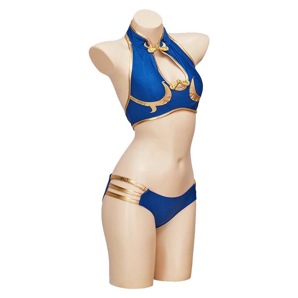 Chun Li Summer Swimsuit Cosplay Costume Outfits