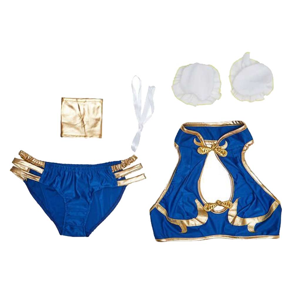 Chun Li Summer Swimsuit Cosplay Costume Outfits