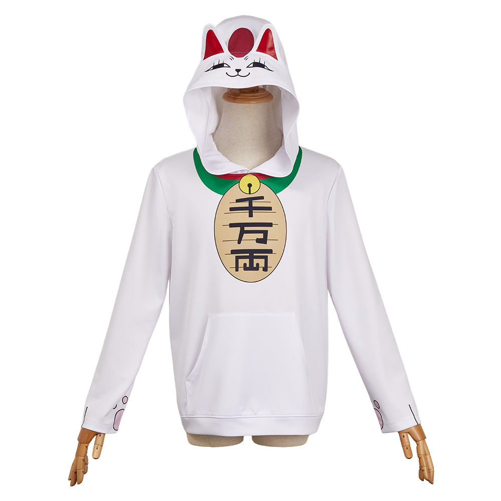 Dandadan Turbo Granny white Hoodie Granny Cosplay Outfits