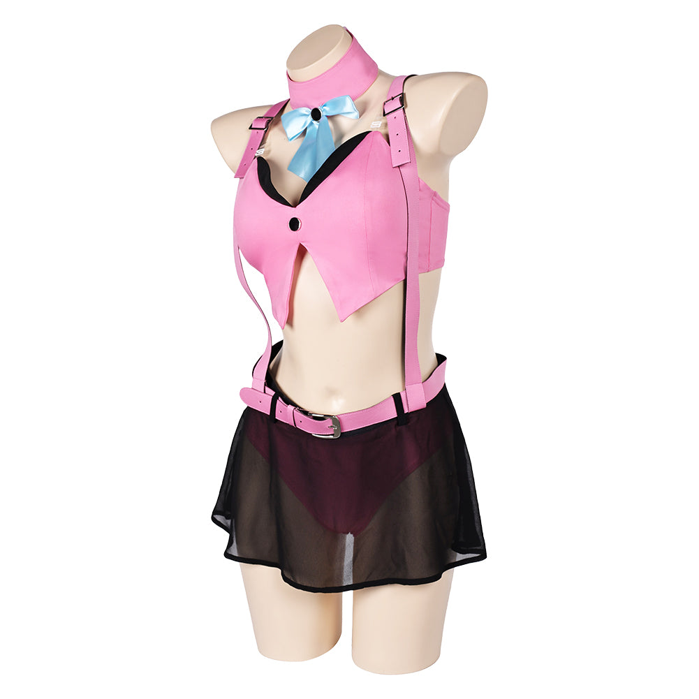 FF7EC Final Fantasy VII: Ever Crisis Aerith Gainsborough Cosplay Costume Halloween Carnival Outfits 