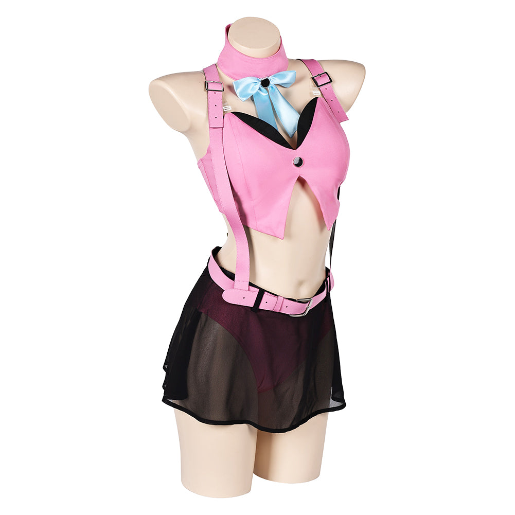 FF7EC Final Fantasy VII: Ever Crisis Aerith Gainsborough Cosplay Costume Halloween Carnival Outfits 