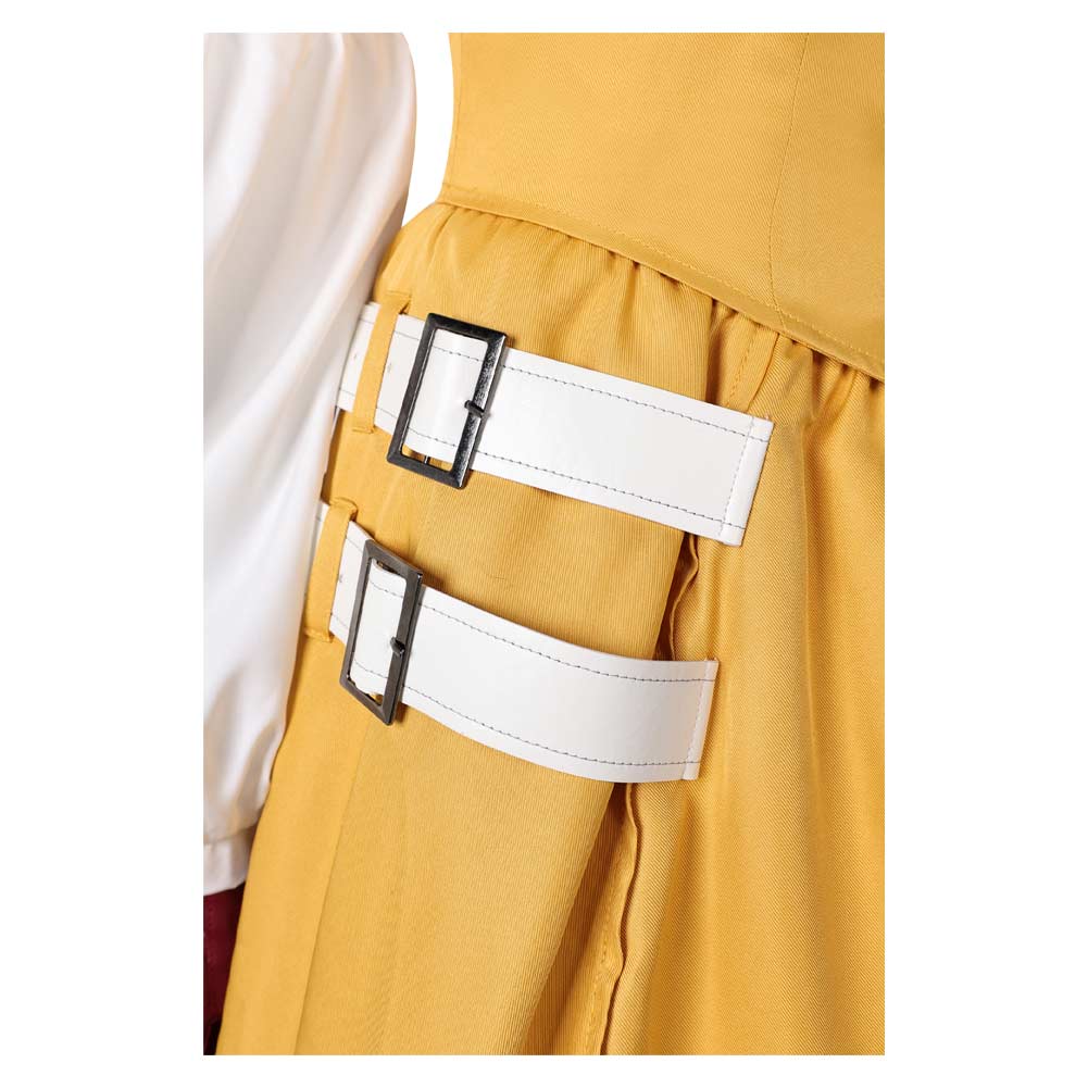 Final Fantasy Aerith Gainsborough yellow Dresss Cosplay Costume