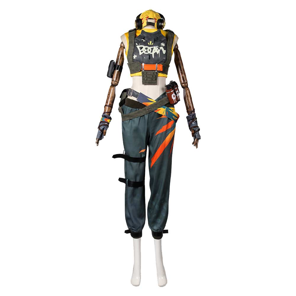 Game Valorant Raze Outfit Cosplay Costume