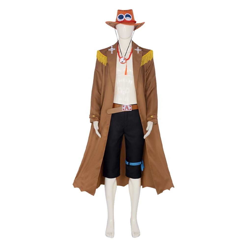 One Piece Portgas D. Ace/History Cosplay Costume Outfits 