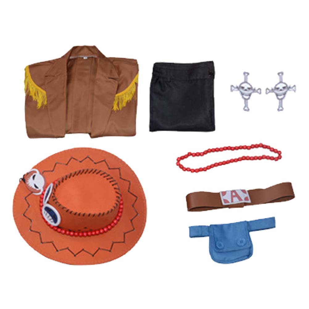 One Piece Portgas D. Ace/History Cosplay Costume Outfits 