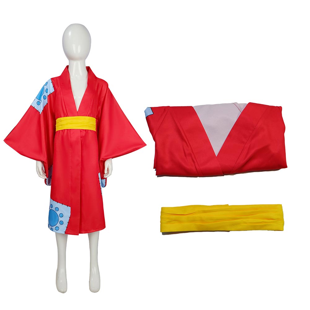 Kids boys Luffy Cosplay Costume Halloween Carnival Outfits 