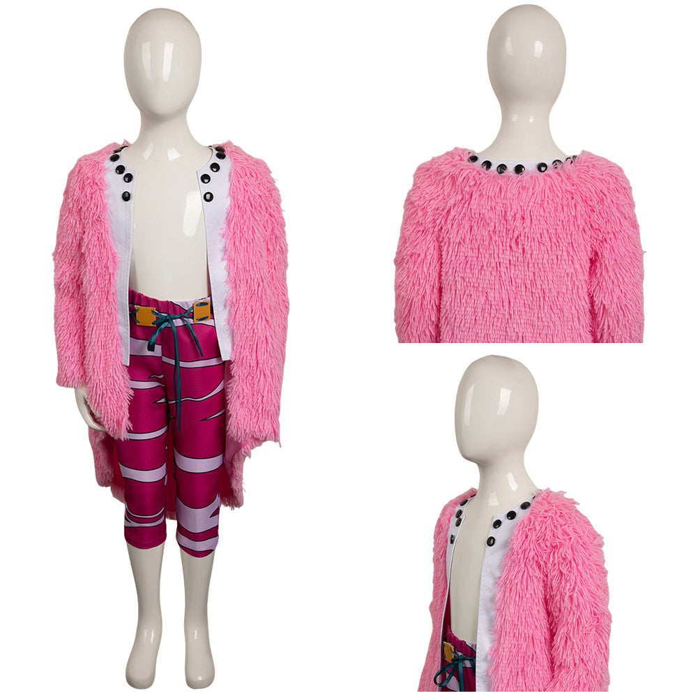 Kids Donquixote Doflamingo Cosplay Costume Outfits