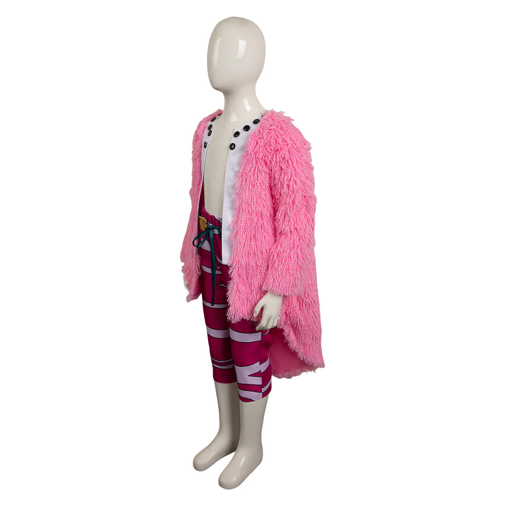 Kids Donquixote Doflamingo Cosplay Costume Outfits