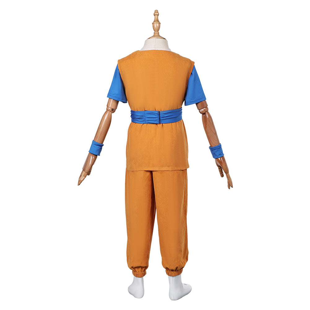 Kids Dragon Ball Son Goku Cosplay Costume Outfits 