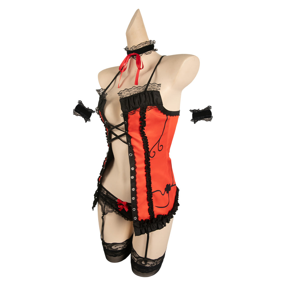 Kurumi Tokisaki Date A Live Sexy Red Cosplay Costume Outfits