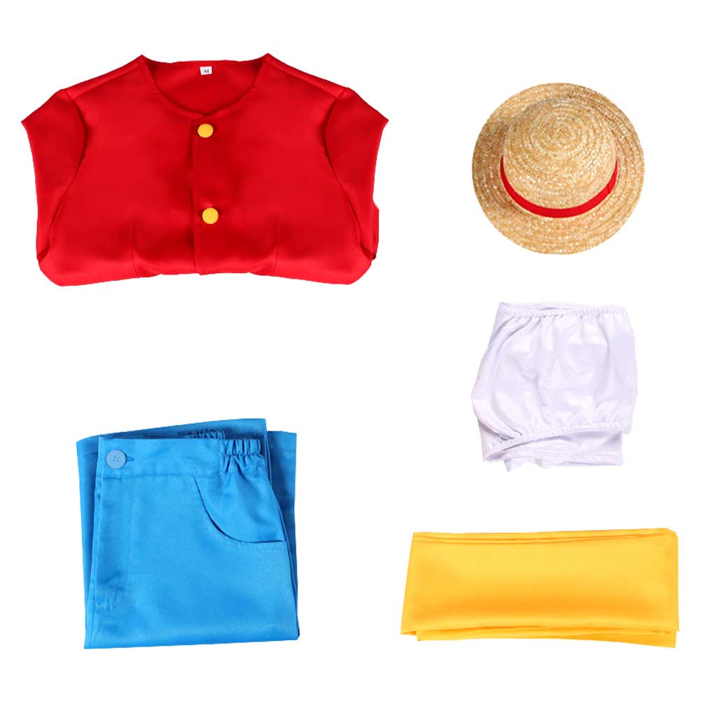 Luffy CROSSPLAY One Piece Luffy Cosplay Costume Halloween Carnival Outfits 