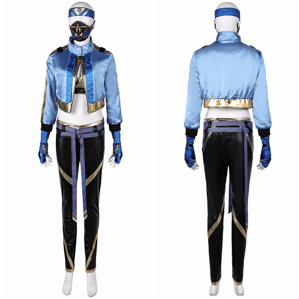 MK Kitana Costume SET Mortal Kombat Kitana Cosplay Costume 