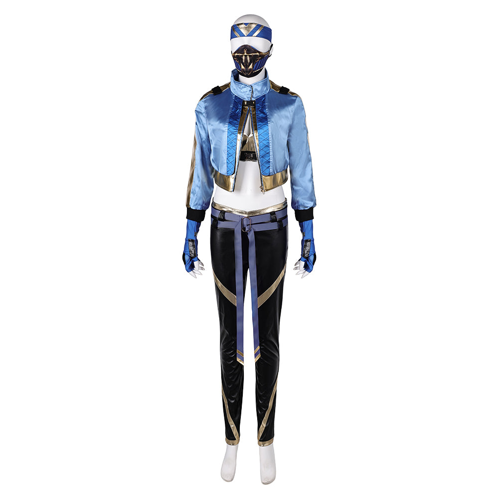 MK Kitana Costume SET Mortal Kombat Kitana Cosplay Costume 