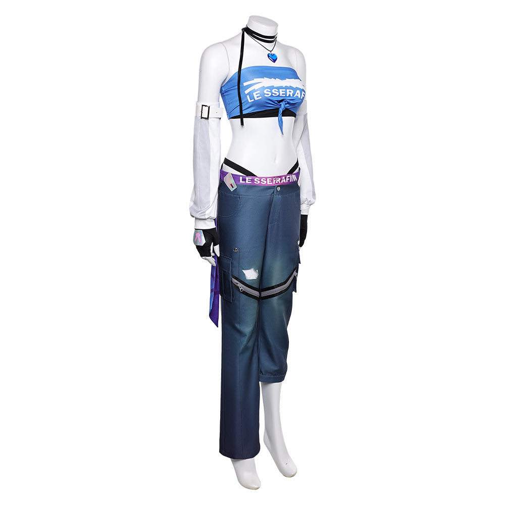 Overwatch D.VA COSPLAY blue Cosplay Costume   