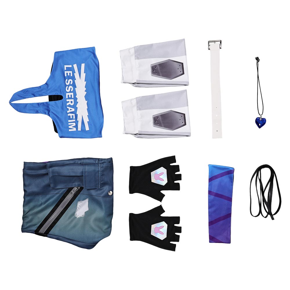 Overwatch D.VA COSPLAY blue Cosplay Costume   