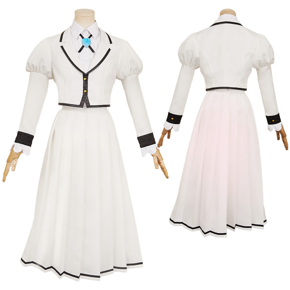 Rock Is a Lady‘s Modesty 2025 Lilisa Suzunomiya white Uniform Cosplay Outfits