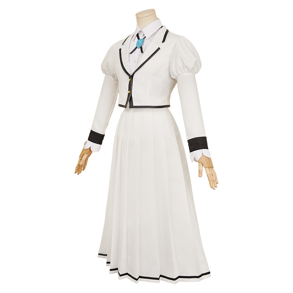 Rock Is a Lady‘s Modesty 2025 Lilisa Suzunomiya white Uniform Cosplay Outfits
