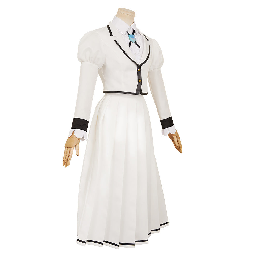 Rock Is a Lady‘s Modesty 2025 Lilisa Suzunomiya white Uniform Cosplay Outfits