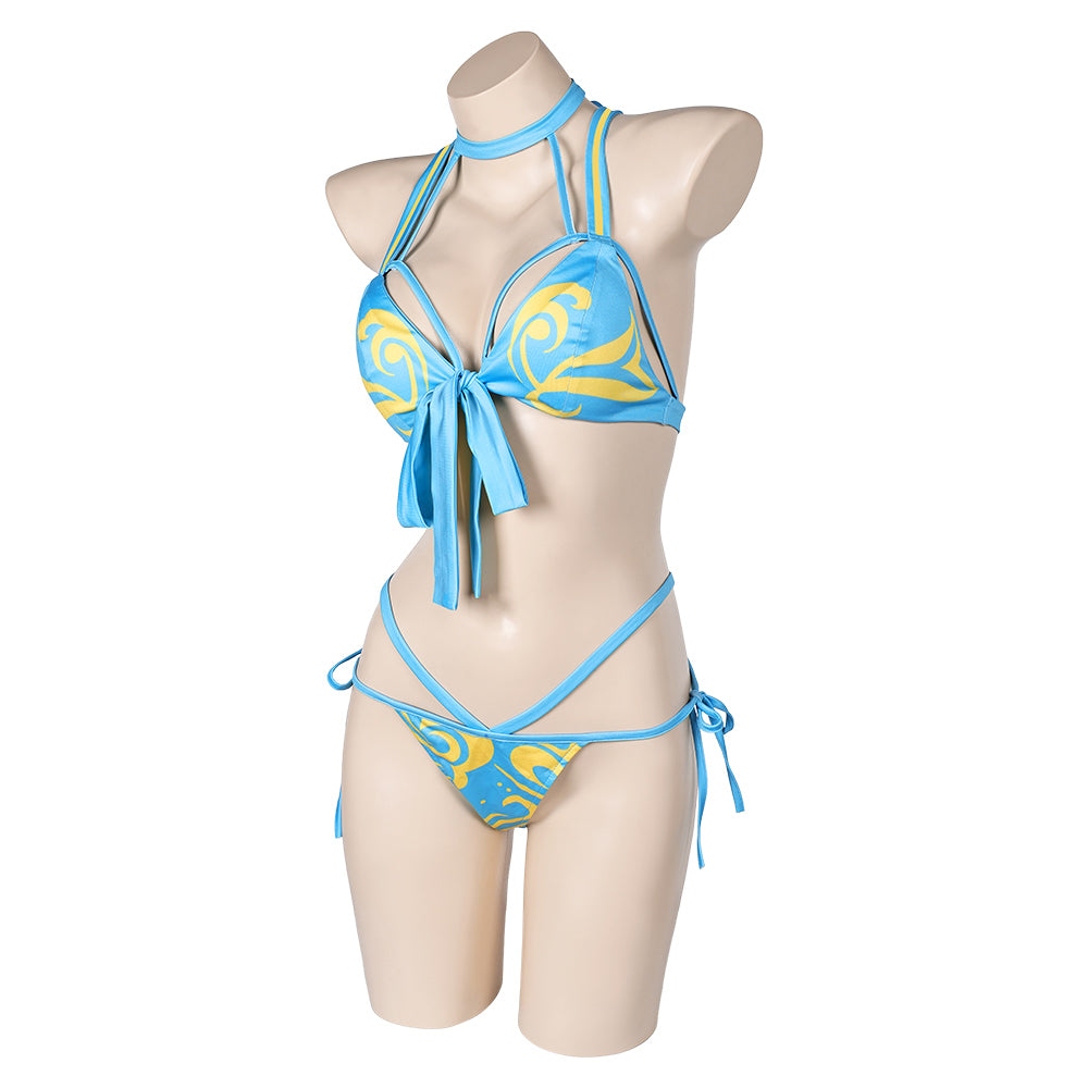 Street Fighter(SF) Chun-Li Original Design Sexy Swimsuit Summer Swimwear