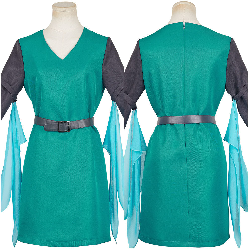 The Legend of Zelda: Echoes of Wisdom 2024 Princess Zelda Green Outfit Cosplay Costume