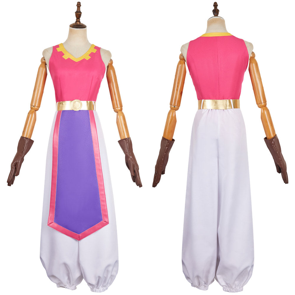 The Legend of Zelda: Echoes of Wisdom 2024 Princess Zelda Pink Outfit Cosplay Costume