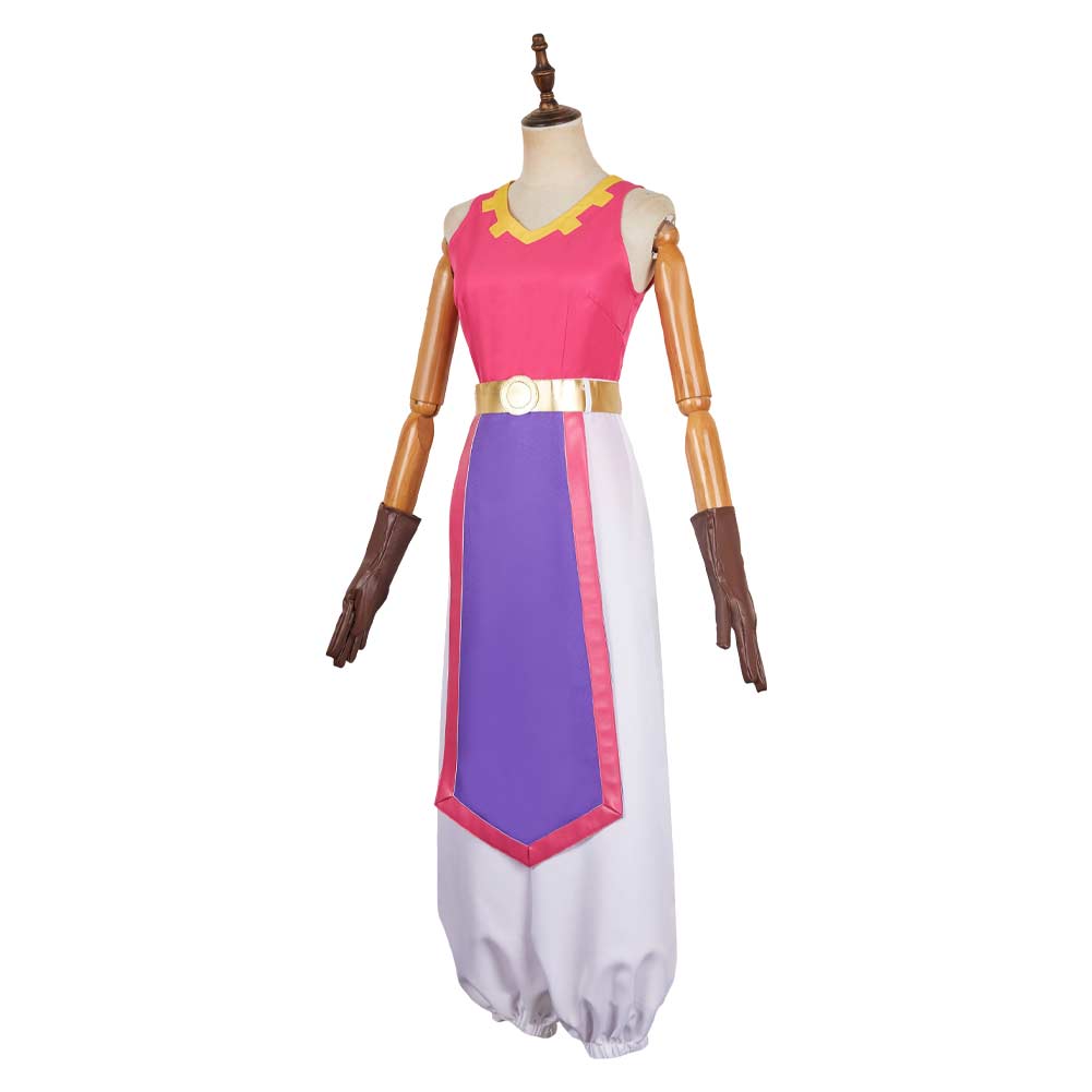 The Legend of Zelda: Echoes of Wisdom 2024 Princess Zelda Pink Outfit Cosplay Costume