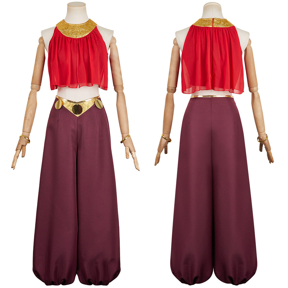 The Legend of Zelda: Echoes of Wisdom 2024 Princess Zelda Red Set Outfit Cosplay Costume