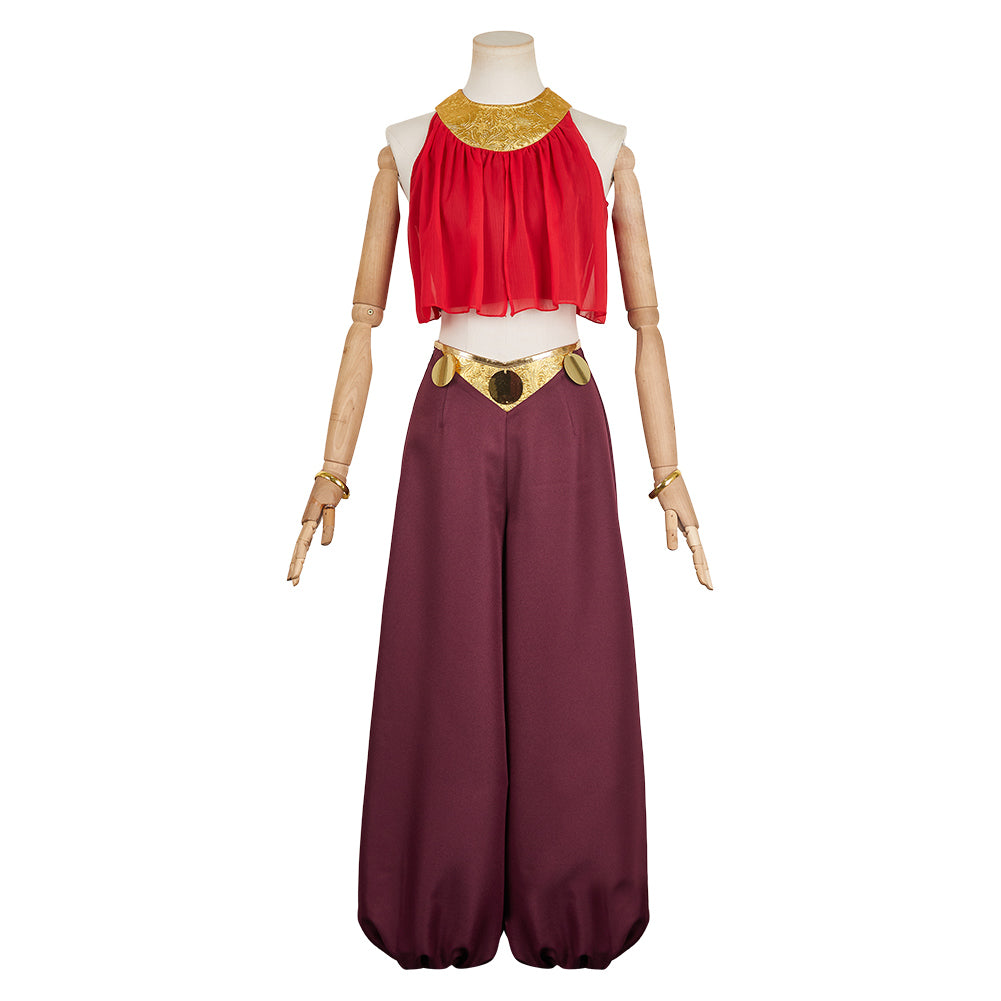 The Legend of Zelda: Echoes of Wisdom 2024 Princess Zelda Red Set Outfit Cosplay Costume