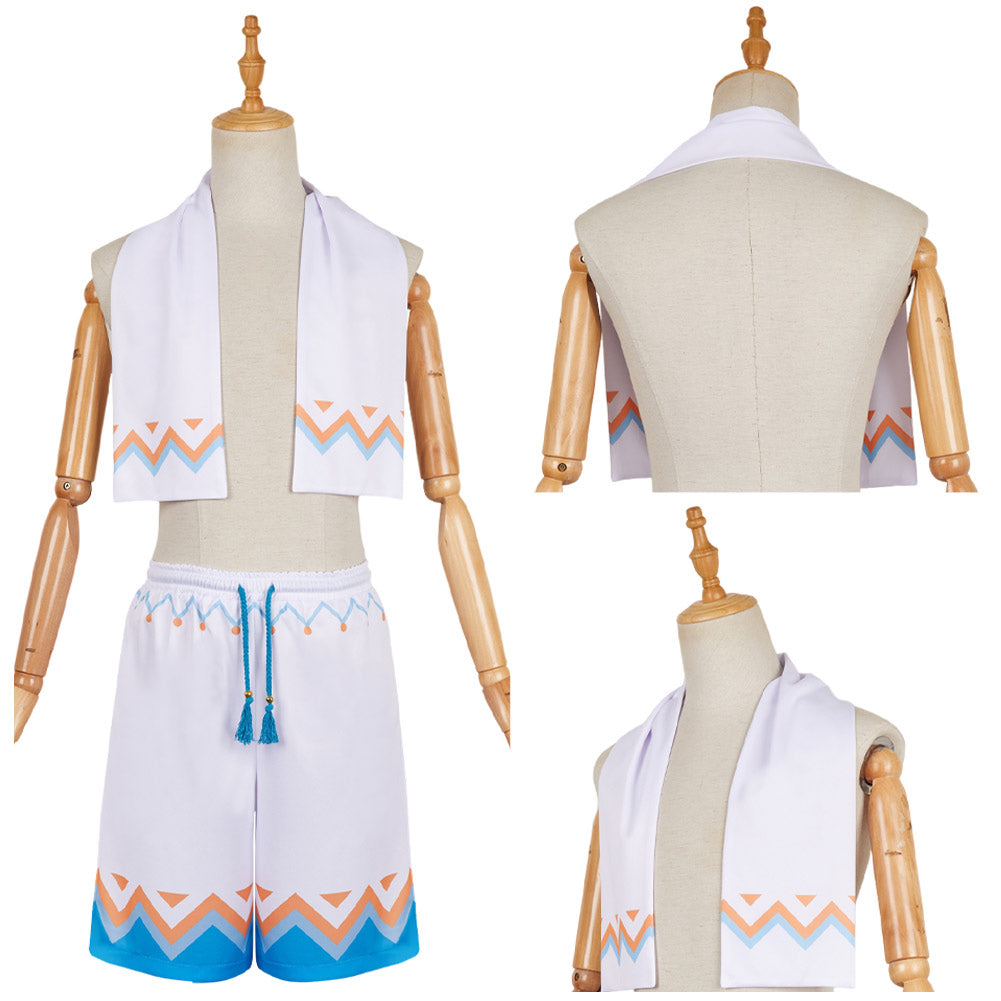 Traveler Aether Genshin Impact Cosplay Costume Outfits 