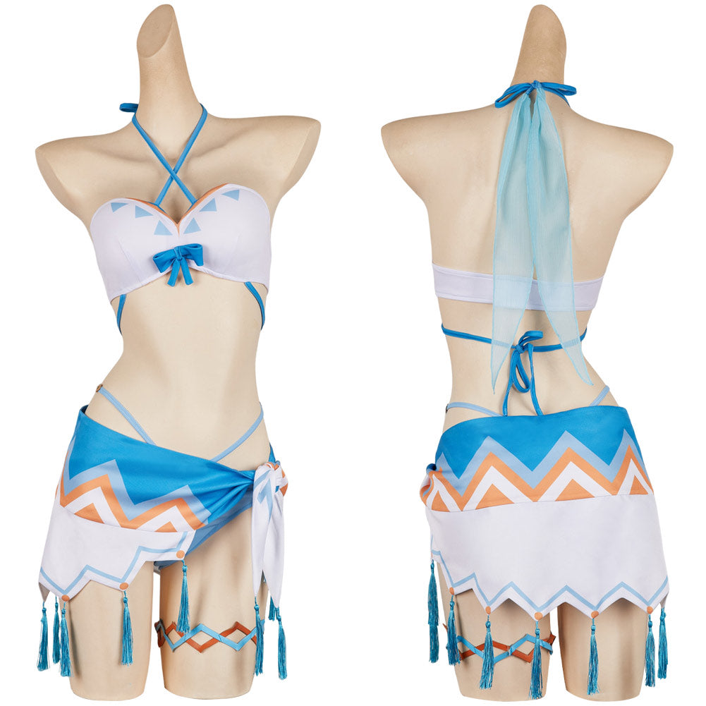 Traveler Lumine Genshin Impact Cosplay Costume Outfits