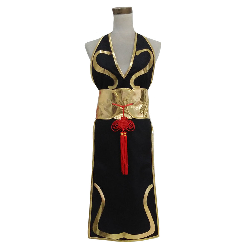 Chun-Li Cosplay Street Fighter Costume Cheongsam Dress Halloween Carnival Disguise Suit