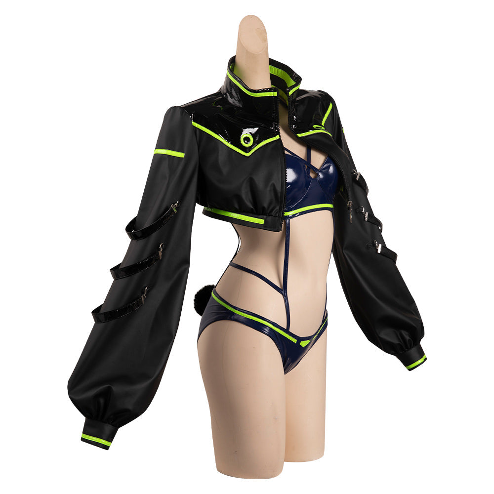 Cyberpunk: Edgerunners Rebecca Cosplay Costume Bunny Girl Jumpsuit Outfits Halloween Carnival Suit