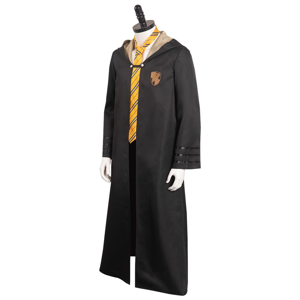 Hogwarts Legacy Hufflepuff Uniform Cosplay Costume Halloween Carnival Party Disguise Suit