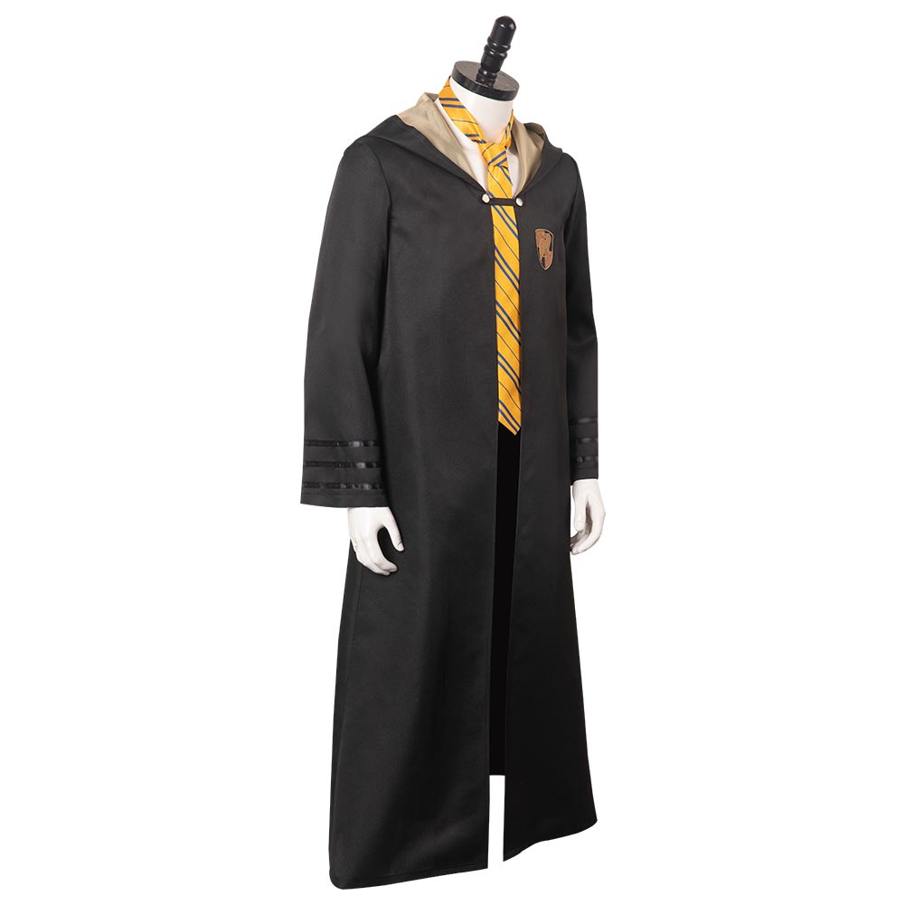 Hogwarts Legacy Hufflepuff Uniform Cosplay Costume Halloween Carnival Party Disguise Suit