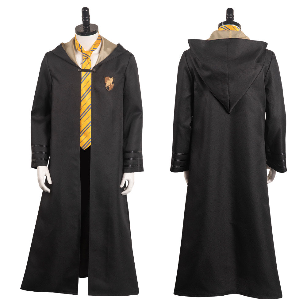 Hogwarts Legacy Hufflepuff Uniform Cosplay Costume Halloween Carnival Party Disguise Suit