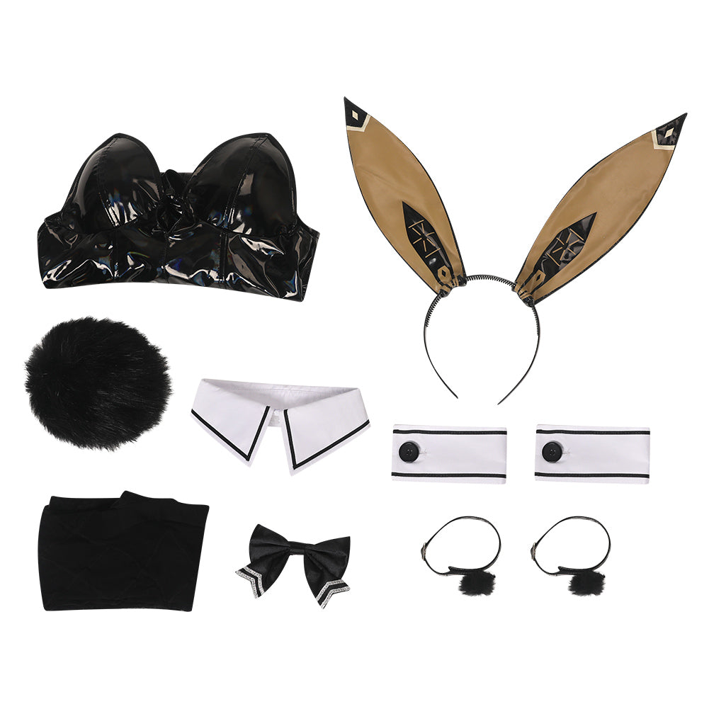 GODDESS OF VICTORY: NIKKE Noir Bunny Girl Jumpsuit Cosplay Costume Halloween Carnival Party Suit