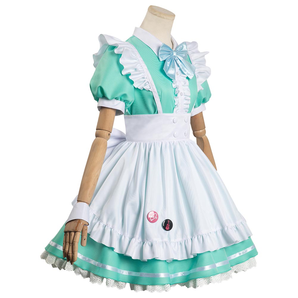 BOCCHI THE ROCK Gotou Hitori Maid dress Cosplay Costume Halloween Carnival Outfits