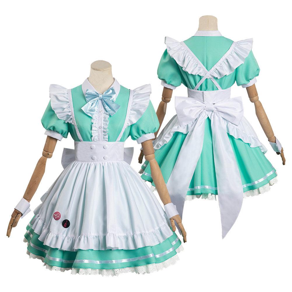 BOCCHI THE ROCK Gotou Hitori Maid dress Cosplay Costume Halloween Carnival Outfits