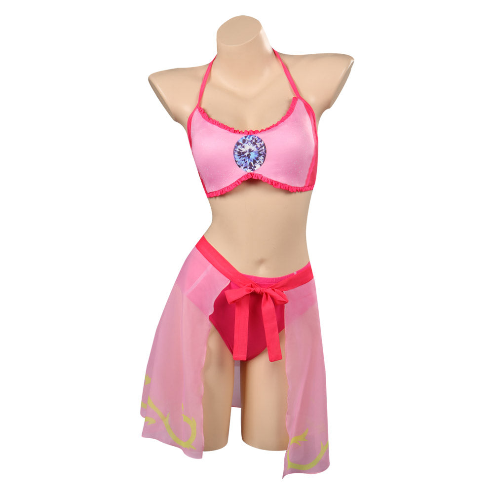 Super Mario Princess Peach Bikini Cosplay Costume Halloween Carnival Party Disguise Suit DISFRAZDEDIADEBRUJAS.ES®