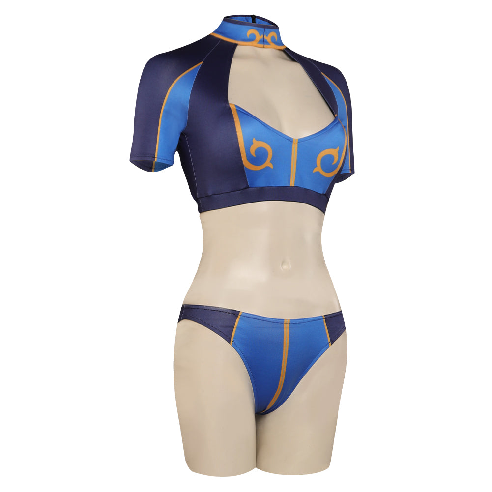 Street Fighter Chun Li Cosplay Costume Outfits Swimsuit Halloween Carnival Party Disguise Suit DISFRAZDEDIADEBRUJAS.ES®