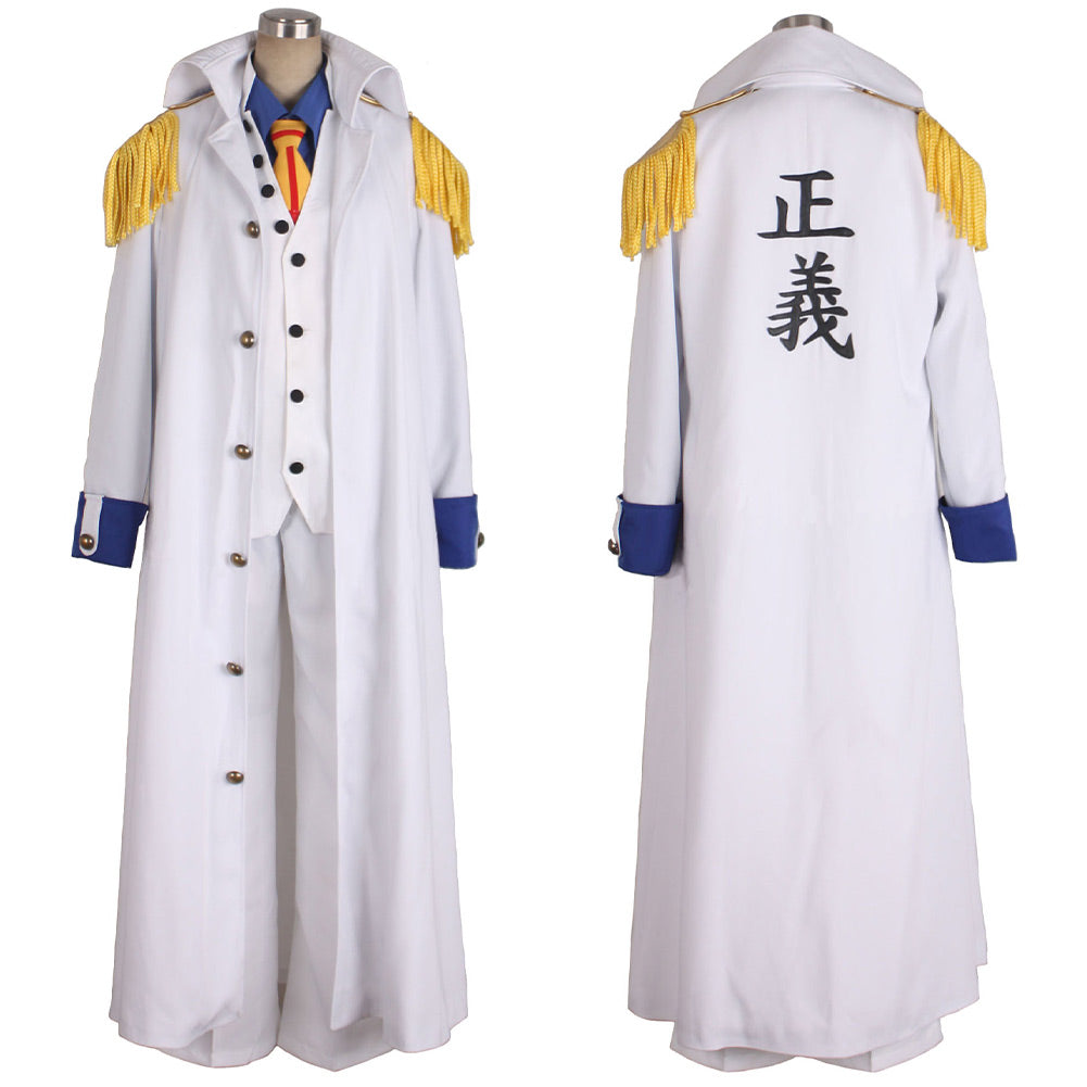 One Piece Kuzan Aokiji Cosplay Costume Outfits Halloween Carnival Party Disguise Suits