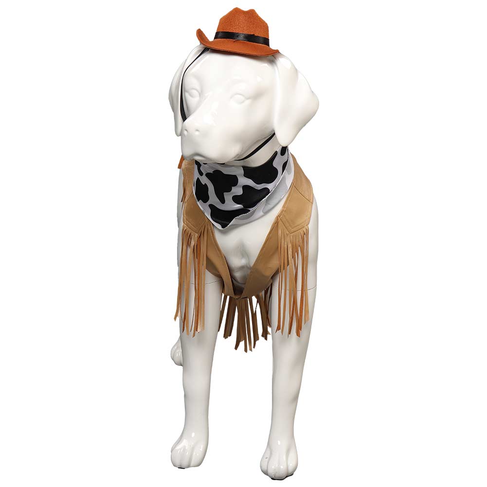 Cowboy Pet Dog Costume Dogs Halloween Clothes XS-L