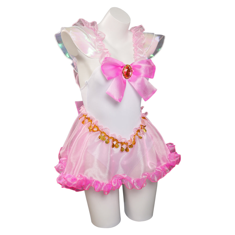 Chibiusa Tsukino Swimsuit Sailor Moon Chibiusa pink Onepiece Swimwear Cosplay Costume Halloween Carnival Outfits