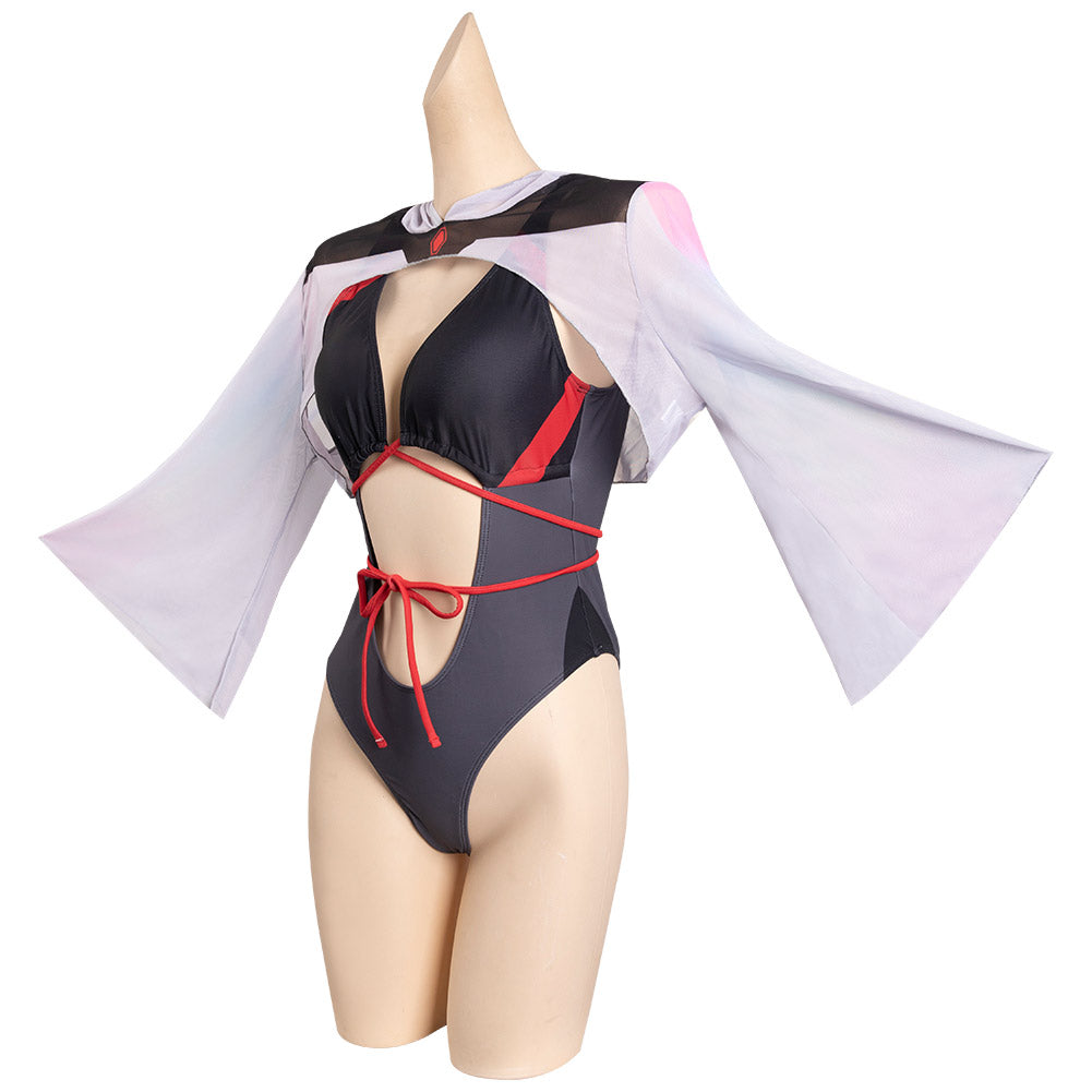Cyberpunk Edgerunner-lucy Cosplay Costume Swimsuit Cloak Outfits Halloween Carnival Party Suit