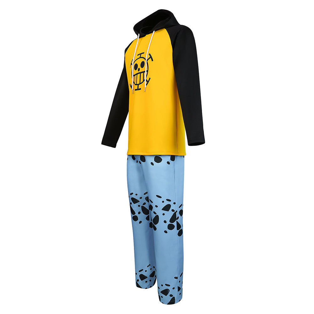 Trafalgar D. Water Law Costume One Piece Cosplay Halloween Carnival Party Outfits