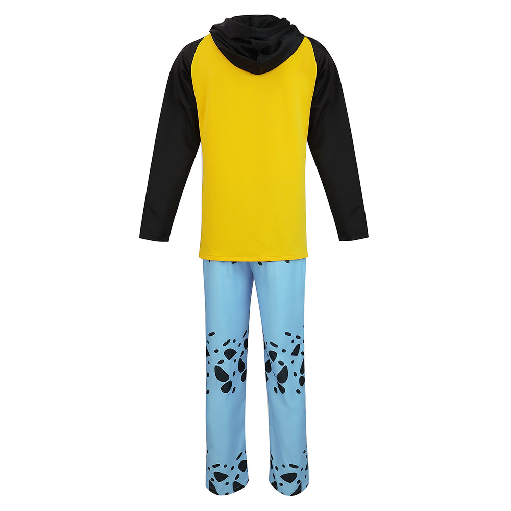 Trafalgar D. Water Law Costume One Piece Cosplay Halloween Carnival Party Outfits