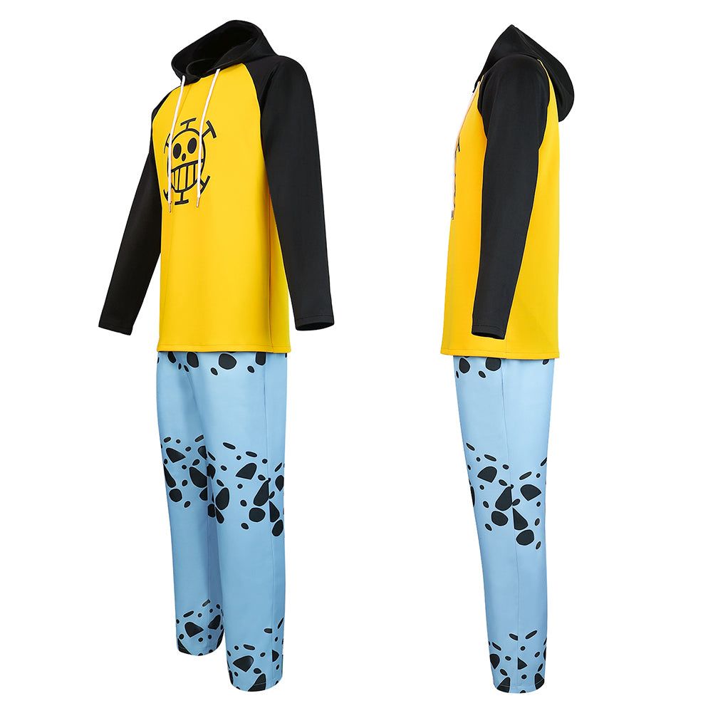 Trafalgar D. Water Law Costume One Piece Cosplay Halloween Carnival Party Outfits