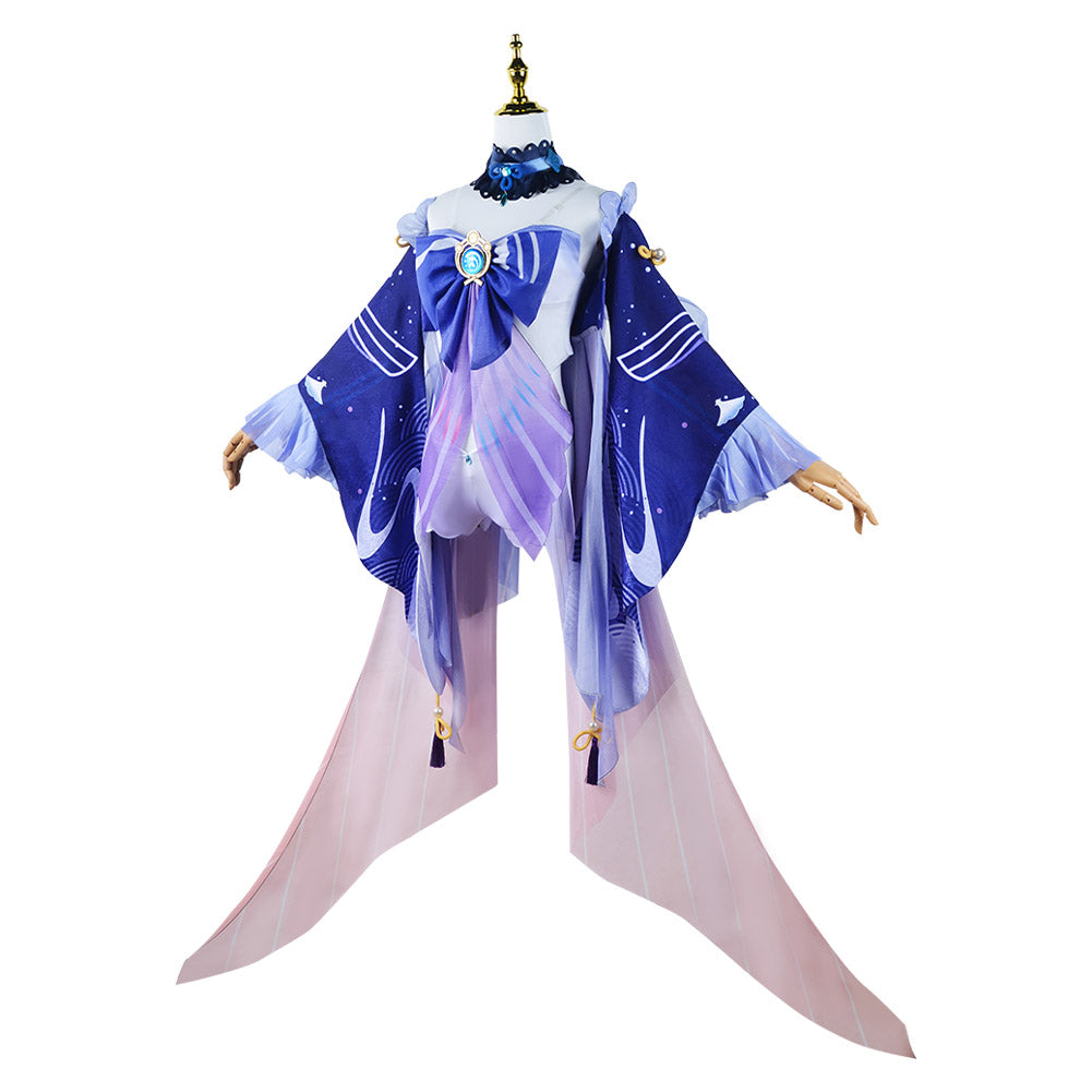 Genshin Impact Sangonomiya Kokomi Cosplay Costume Outfits Halloween Carnival Party Suit