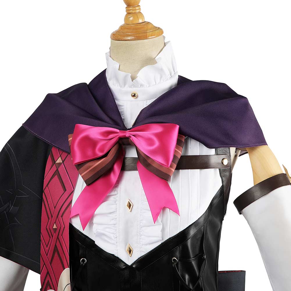 Genshin Impact Lyney Cosplay Costume Outfits Halloween Carnival Suit